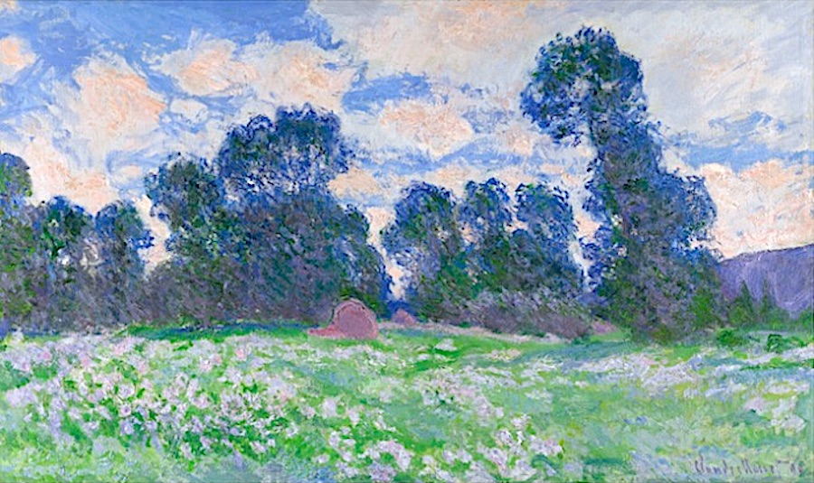 Claude Monet, Prairie, Ciel nuageux (1890).