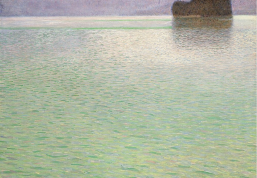 Gustav Klimt's "Insel im Attersee" (circa 1901–02)