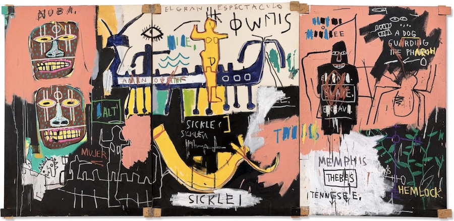 Jean-Michel Basquiat's "El Gran Espectaculo" (The Nile, 1983)