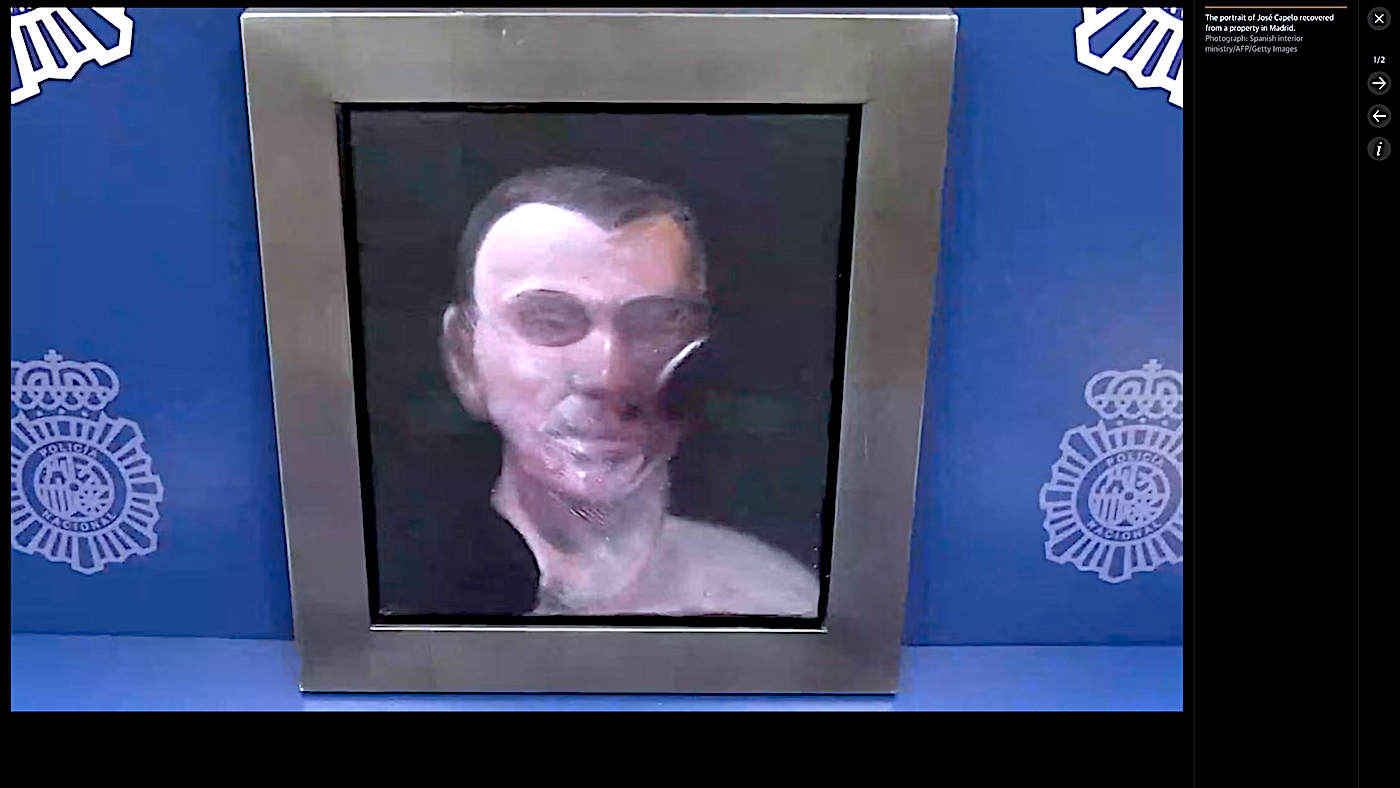 La policía española recupera un cuadro robado de Francis Bacon valorado en 5 millones de libras