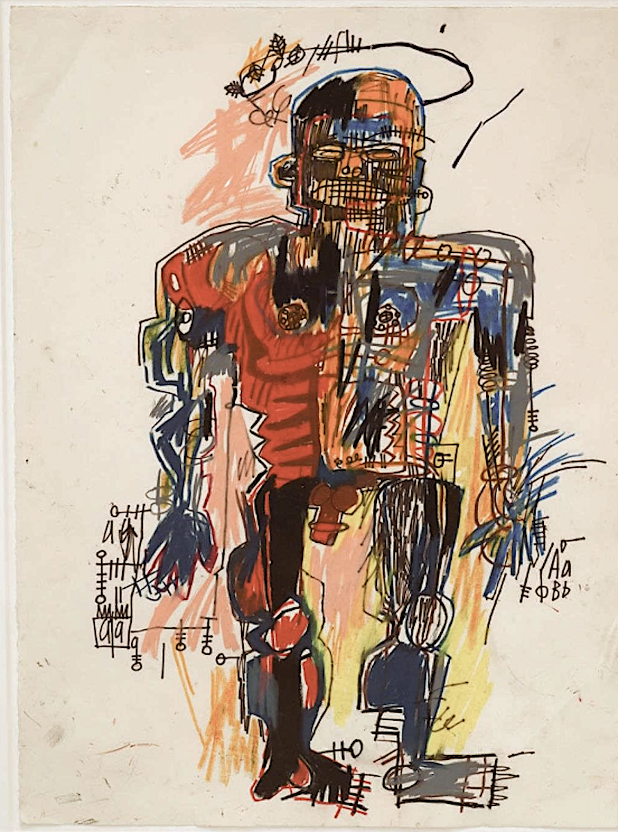 Jean-Michel Basquiat works (Self Portrait 