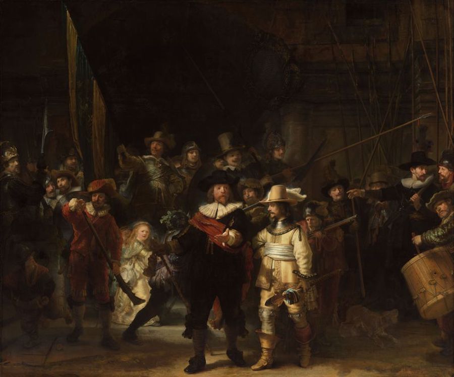 Original Drawing Behind Rembrandt’s Dog In The Night Watch Found