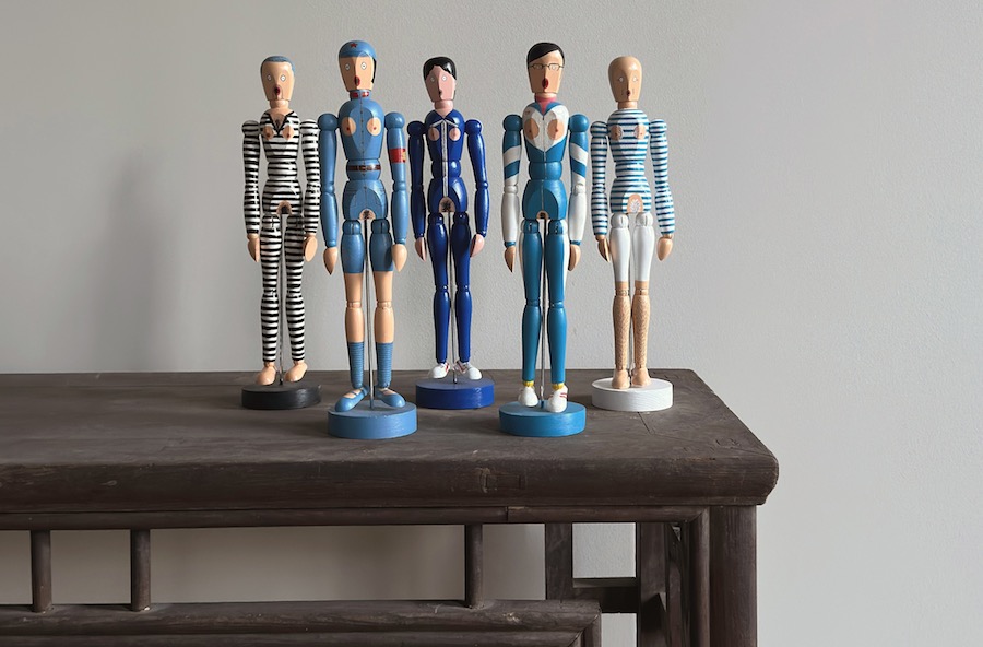 Link to HR: spi, Chen Fei, We are Wooden Dolls series, Mixed Media