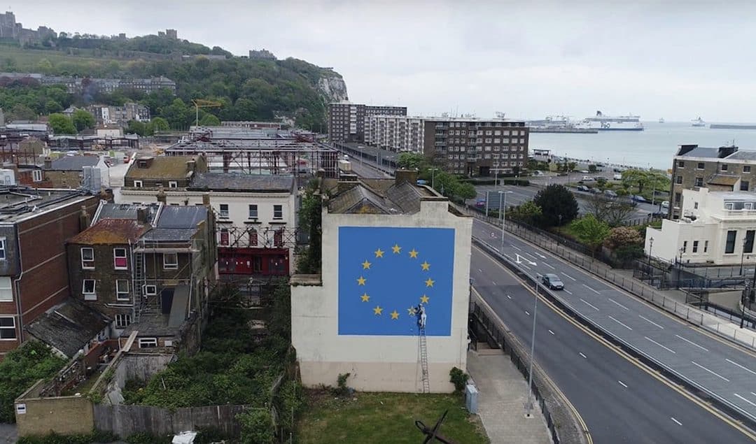 Banksy:  Brexit Mural Demolished Following Regeneration Project