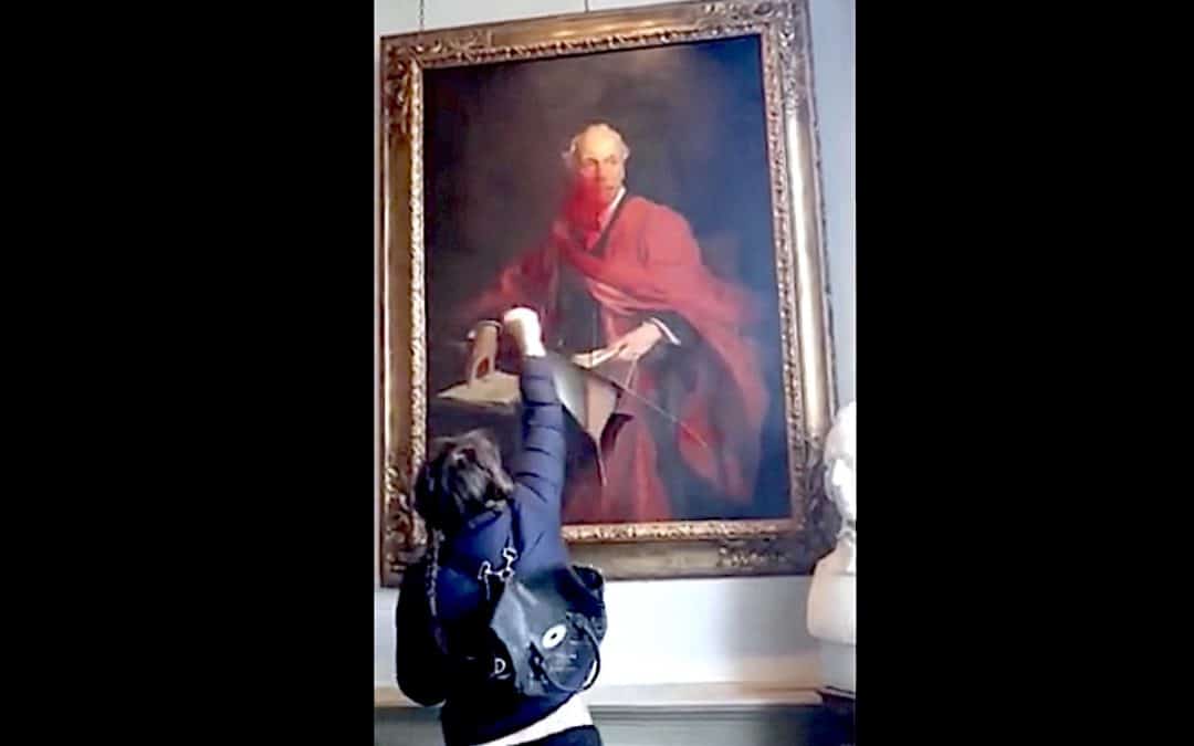 Lord Balfour Painting At Trinity College Cambridge Vandalised Police Investigate