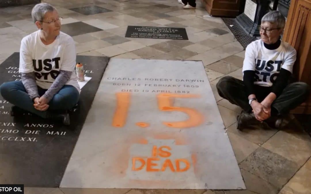 Just Stop Oil Protesters Charged Over Defacing Darwin’s Grave