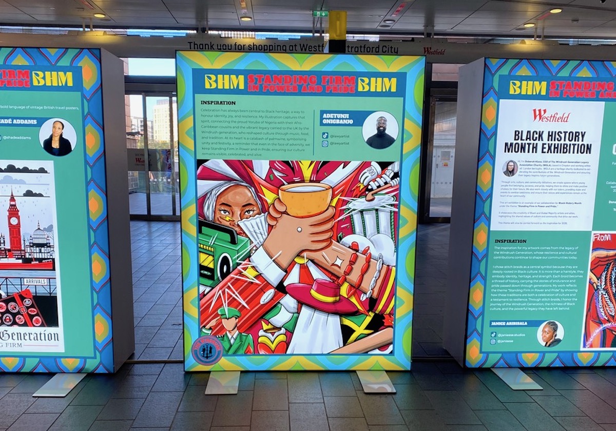Standing Firm in Power and Pride: Windrush Generation Black History Month Exhibition at Westfield Stratford City