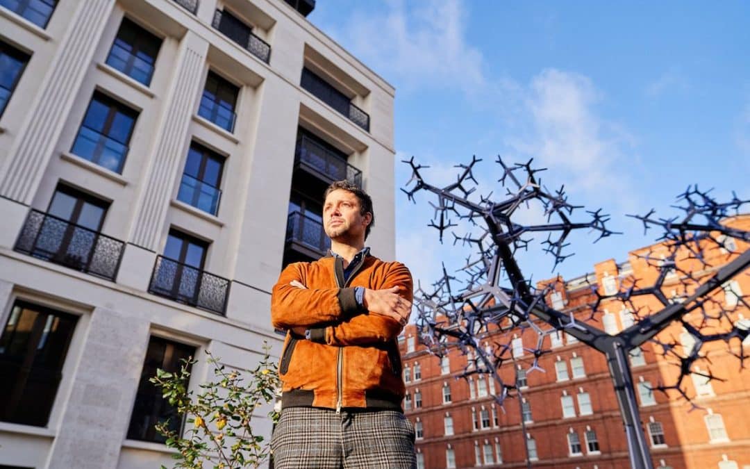 Conrad Shawcross Unveils New Public Sculpture At Chelsea Barracks