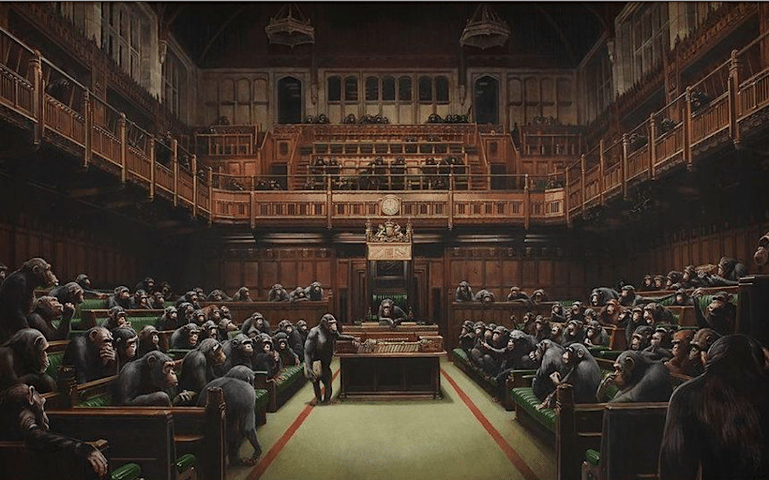 Banksy: Devolved Parliament Chimp Painting Sells For £9.9m