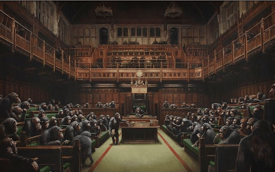 Banksy: Devolved Parliament Chimp Painting Sells For £9.9m