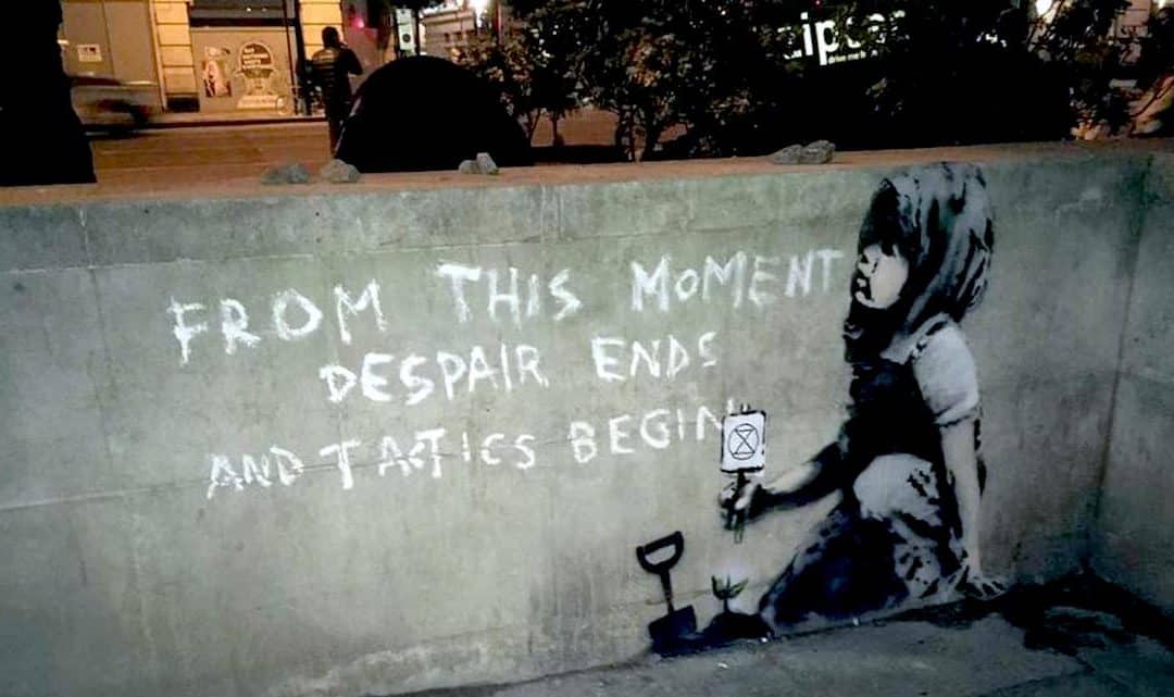 Banksy Creates New London Artwork Highlighting Extinction Rebellion