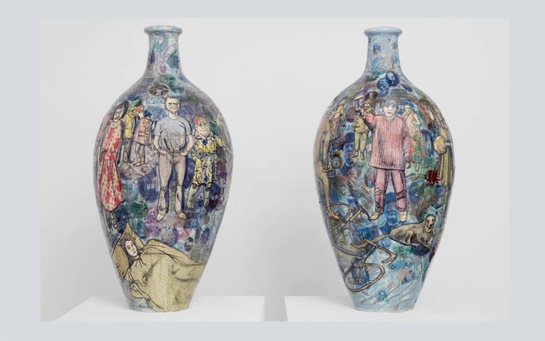 Grayson Perry Brexit Vases Go On Display At V&A