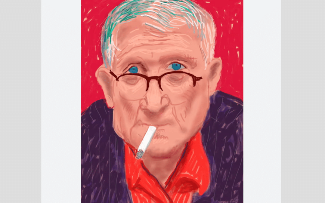 David Hockney Cigarette Controversy Paris Metro Bans Exhibition Poster