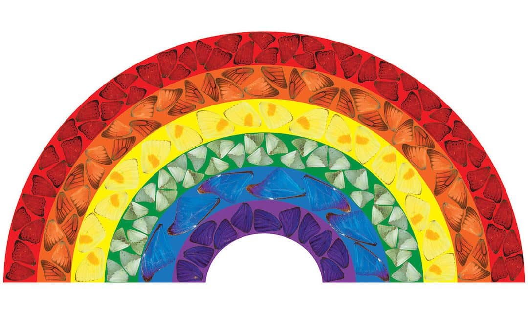 Damien Hirst Creates Rainbow Edition To Support NHS Corona Crisis
