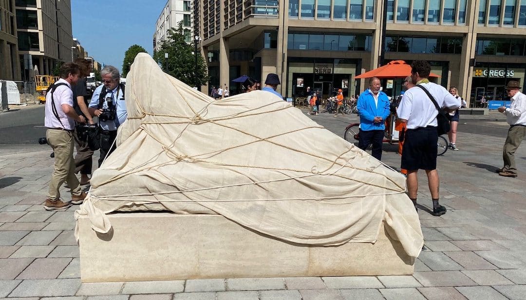 Gavin Turk Unveils New Public Sculpture Outside Cambridge Central Station 