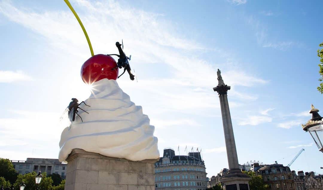Heather Phillipson Quietly Unveils Fourth Plinth Commission In Trafalgar Square