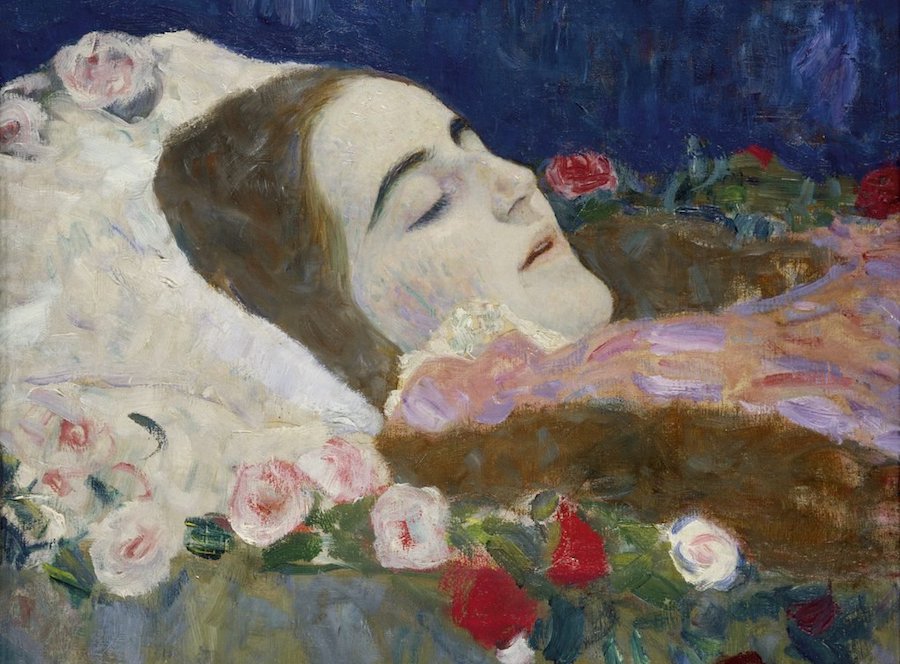 klimt-ria-munk-deathbed-1912