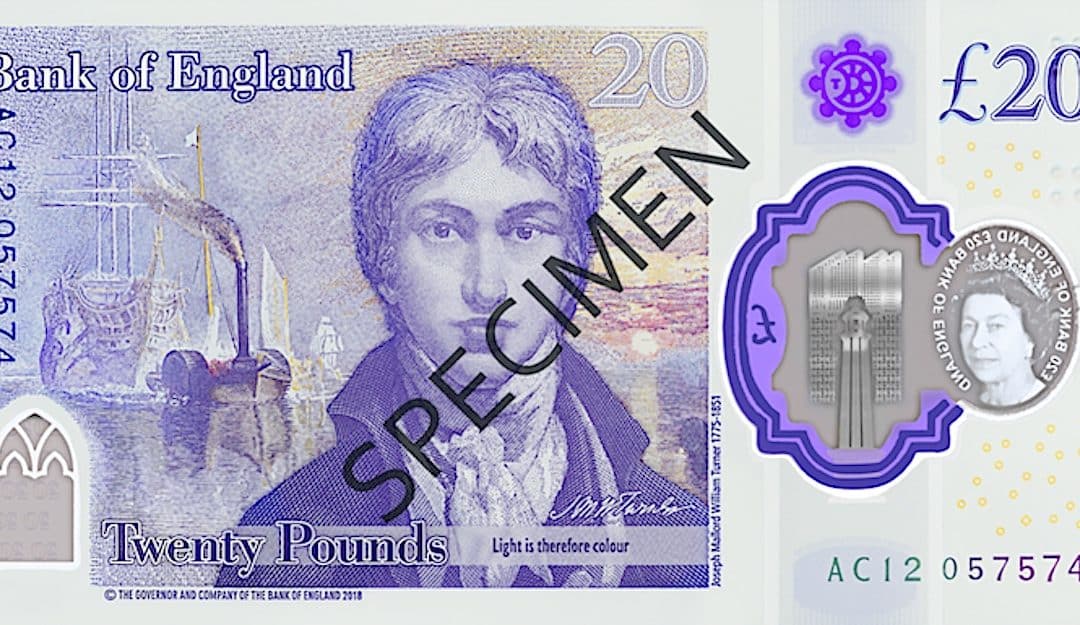 New £20 Note To Feature Artist JMW Turner And Turner Contemporary Gallery