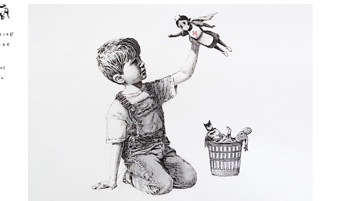 Banksy A Superhero’s Gift To Southampton General Hospital – Edward Lucie-Smith