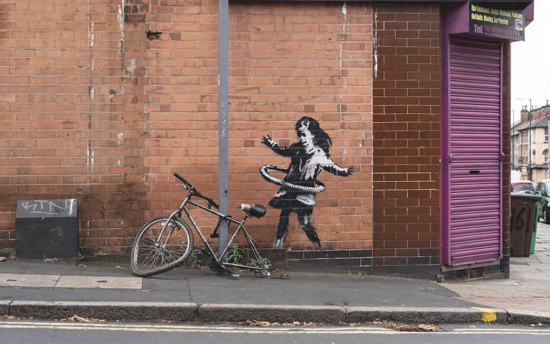 Banksy Hula Hoop Girl Removed And Sold From Nottingham Wall