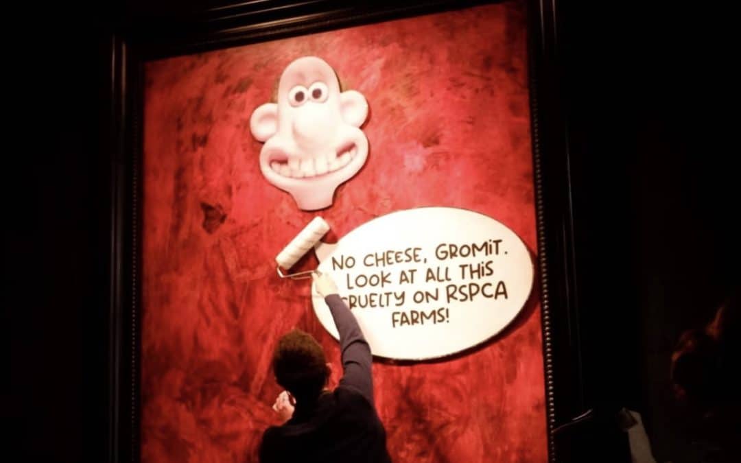 Vandalised: King Charles’ Red Portrait by Jonathan Yeo