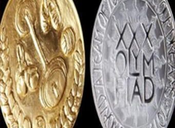 Sir Anthony Caro Designs Gold 2012 Olympic Coin