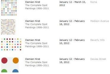 Damien Hirst Spot Paintings To Flood The World