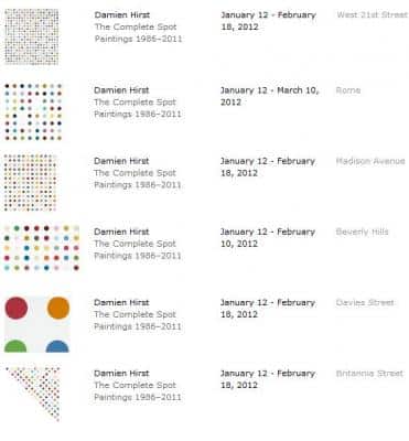 Damien Hirst Spot Paintings To Flood The World