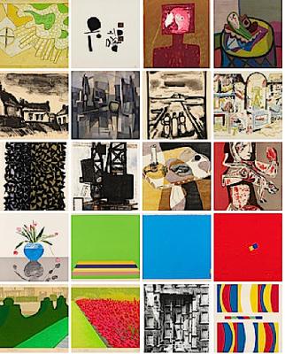 Hockney Frink and Hepworth Art Exhibited at Swiss Cottage Library