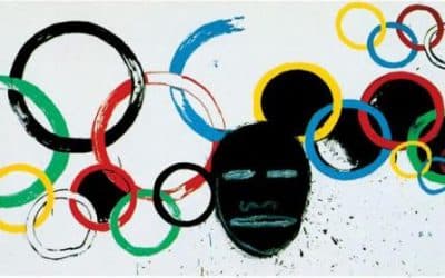 Olympic Homage Gagosian Presents Warhol and  Basquiat  Painting