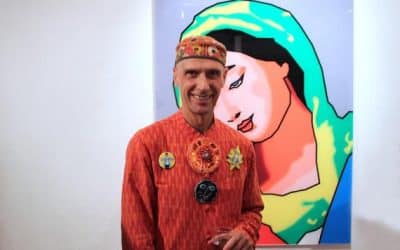 Andrew Logan Unveils Portrait Of Trans-Gender Rights Crusader April Ashley