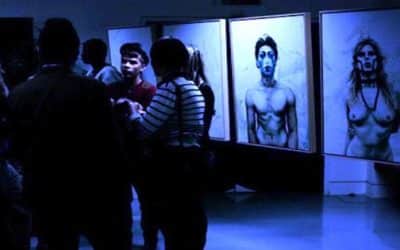 Nude Art Opening Mayhem In Daniel Libeskind Pop UP Gallery