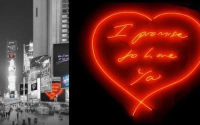 Tracey Emin Gets Her Name Up In Lights On Broadway