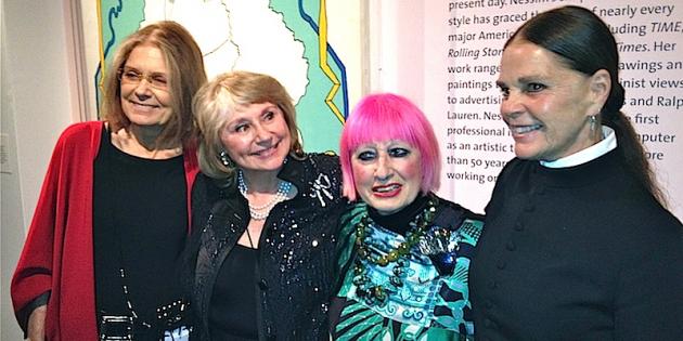 Gloria Steinem and Zandra Rhodes Pay Tribute To Artist Barbara Nessim