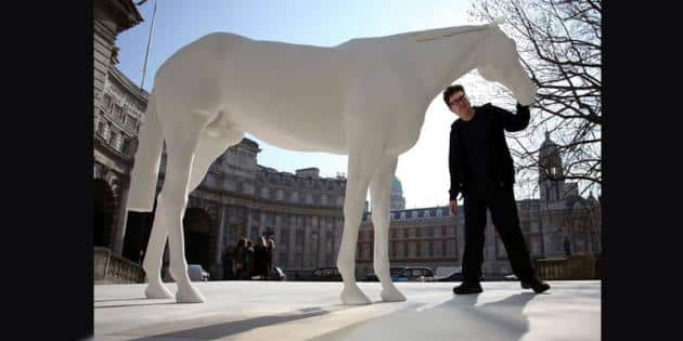 Mark Wallinger Unveils Maquette For Ebbsfleet Mega Horse Sculpture