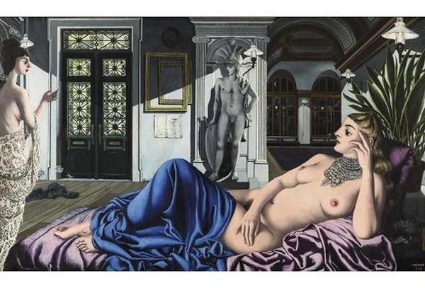 Paul Delvaux Belgian Surrealist Painter Major New London Exhibition