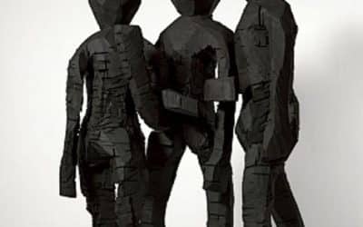 Georg Baselitz Monumental Three figure Sculpture Installed At V&A