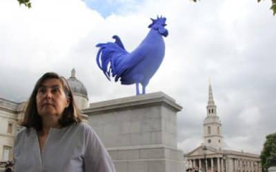 Katharina Fritsch Unveils Her Giant Blue Cockerel On Fourth Plinth