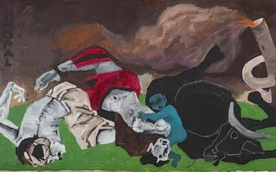 M F  Husain’s Guernica After Bhopal Features In Bonham’s Indian Sale
