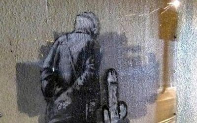 Banksy’s Folkestone ‘Art Buff’ Mural Has Been Flown To Miami Art Fair For Sale