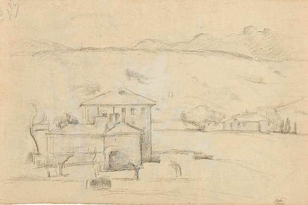 Unknown Cezanne Sketches Discovered On The Reverse Sides of Two Watercolors