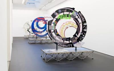 Simon Denny: Products For Organising On Display At Serpentine Sackler