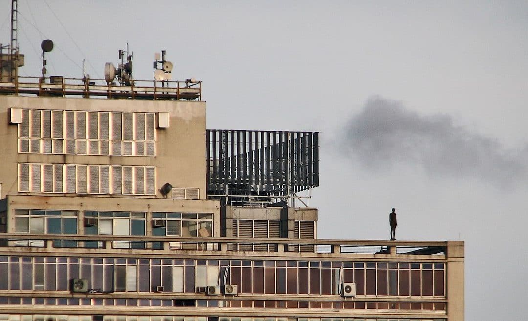 Antony Gormley Stops The Traffic In Sao Paulo
