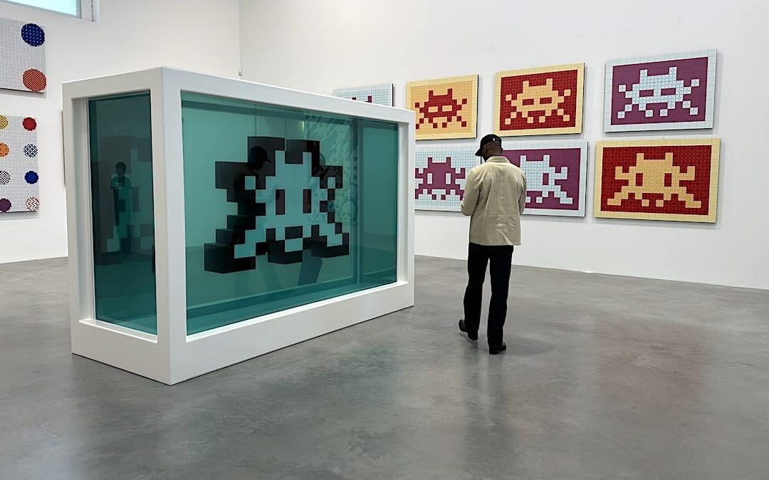 Triple Trouble: Hirst, Fairey and Invader Collide At Newport Street Gallery