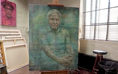 Jonathan Yeo Goes Green With New Portrait Of Sir David Attenborough