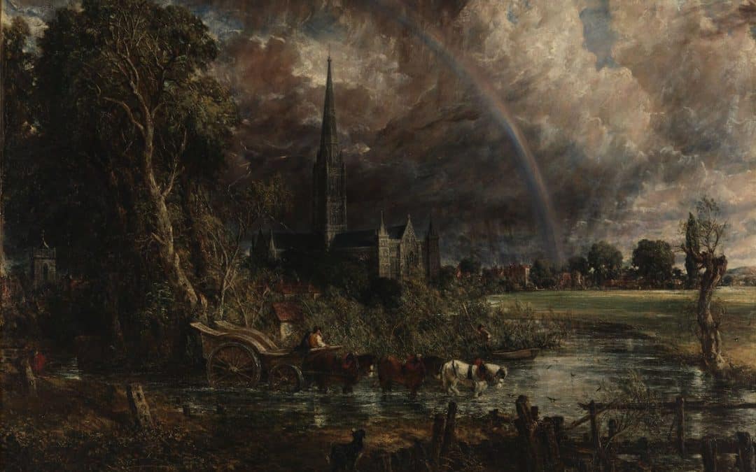 John Constable Added Rainbow In Salisbury Cathedral Masterpiece At Later Date