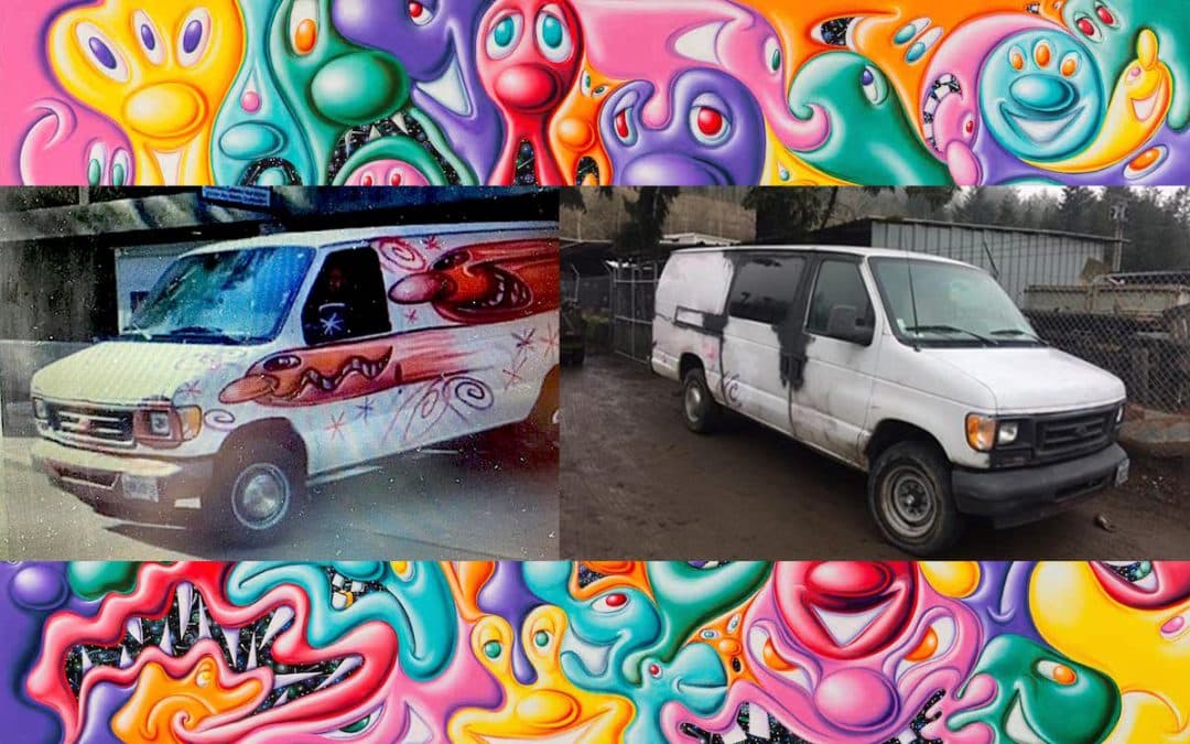 Pink Martini Van With Original Kenny Scharf Murals Destroyed By Thieves