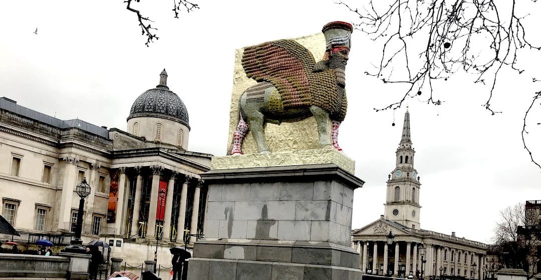 Michael Rakowitz Unveils His Fourth Plinth Commission In London’s Trafalgar Square
