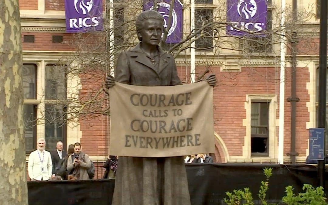 Gillian Wearing Unveils Statue Of Suffragist Millicent Fawcett In Parliament Square
