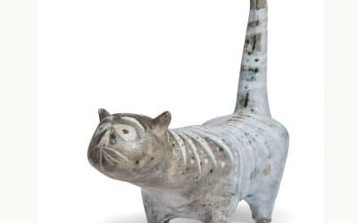 David Hockney’s Enigmatic Sculpture Of A Cat To Be Auctioned At Christie’s